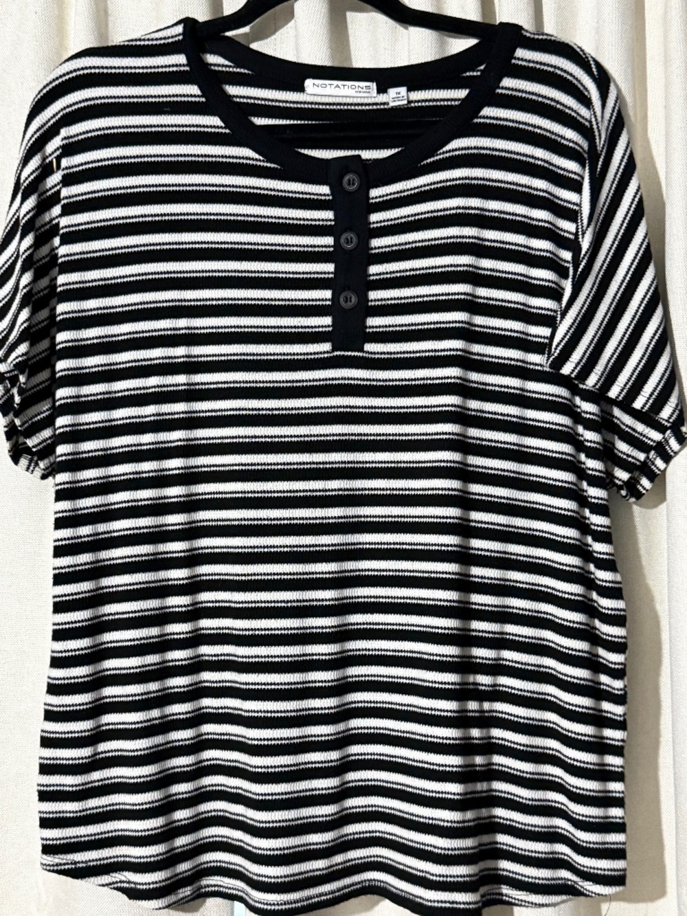 Black and white striped shirt